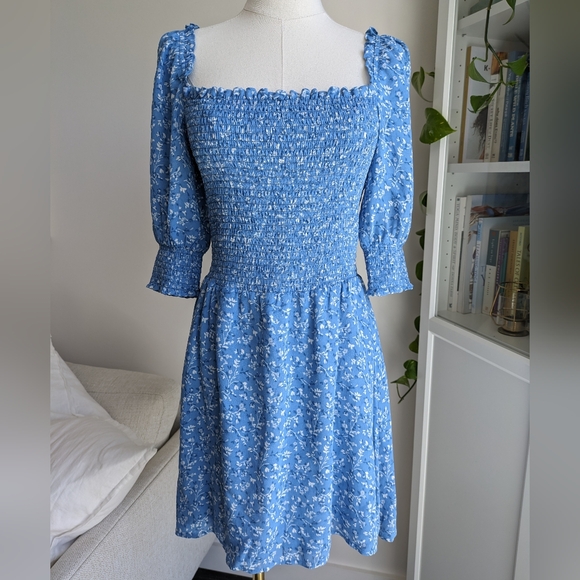 Reformation Smocked Elle Mini Dress - Picture 2 of 10